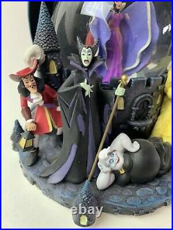 Disney Villains Musical Snowglobe Grim Grinning Ghosts Maleficent Chernabog