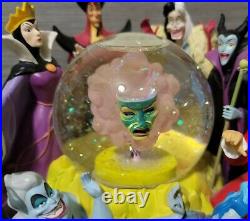 Disney's Villains Fortune Teller Musical Snow Globe Statue Maleficent Snowglobe