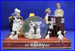 101 Dalmatians Parlor Scene Disney Musical Light up Snowglobe