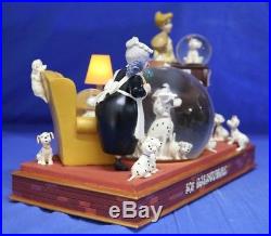 101 Dalmatians Parlor Scene Disney Musical Light up Snowglobe