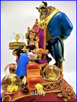 10th Anniversary Beauty and the Beast Multi Globes RARE