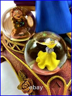 10th Anniversary Beauty and the Beast Multi Globes RARE