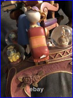 10th Anniversary Beauty and the Beast Multi Globes Statue Large 14 RARE