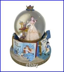 1991 Beauty And The Beast Disney Belle Glitter Globe Rotating Musical Ornament 1991 Beauty And The Beast Disney Belle Glitter Globe Rotating Musical Ornament