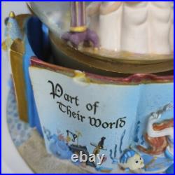 1991 Beauty And The Beast Disney Belle Glitter Globe Rotating Musical Ornament