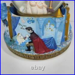 1991 Beauty And The Beast Disney Belle Glitter Globe Rotating Musical Ornament
