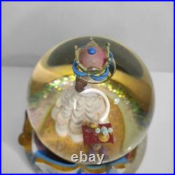 1991 Beauty And The Beast Disney Belle Glitter Globe Rotating Musical Ornament