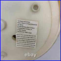 1991 Beauty And The Beast Disney Belle Glitter Globe Rotating Musical Ornament