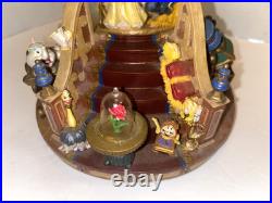 1991 Disney Beauty And The Beast Musical Lighted Snow Globe The enchanted love 1991 Disney Beauty And The Beast Musical Lighted Snow Globe The enchanted love