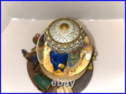 1991 Disney Beauty And The Beast Musical Lighted Snow Globe The enchanted love