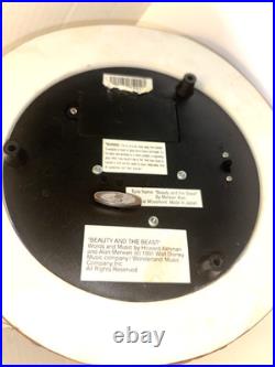 1991 Disney Beauty And The Beast Musical Lighted Snow Globe The enchanted love