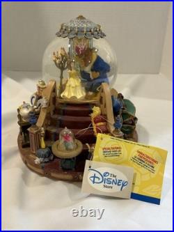 1991 Disney Beauty & The Beast Musical Snow Globe withOriginal Box + Tags