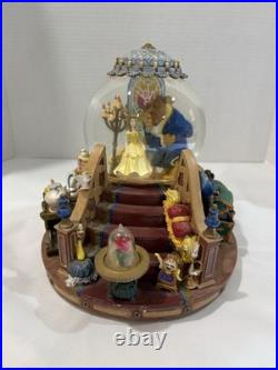 1991 Disney Beauty & The Beast Musical Snow Globe withOriginal Box + Tags