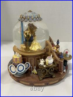 1991 Disney Beauty & The Beast Musical Snow Globe withOriginal Box + Tags