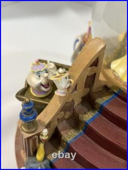 1991 Disney Beauty & The Beast Musical Snow Globe withOriginal Box + Tags