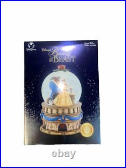 1991 Disney Store Large 10.5 x 8 Beauty & The Beast Snow Globe NO Music Box 1991 Disney Store Large 10.5 x 8 Beauty & The Beast Snow Globe NO Music Box
