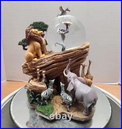 1994 Disney Lion King Musical Circle Of Life Snow Globe in Original Box