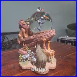 1994 Disney Lion King Pride Rock Musical Circle Of Life Snow Globe- HAS FLAWS