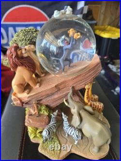 1994 Disney Lion King Pride Rock Musical Circle Of Life Snow Globe- HAS FLAWS