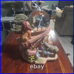 1994 Disney Lion King Pride Rock Musical Circle Of Life Snow Globe- HAS FLAWS