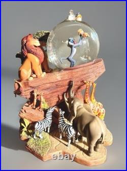 1994 Disney Store The Lion King Circle of Life musical spinning Snow Globe