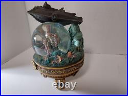 20000 Leagues Under the Sea Nautilus Disney Snow Globe Lights Music All Works