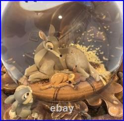 2002 Disney Bambi 60th Anniversary Musical Snow Globe New in Packing RARE