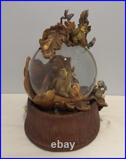 2002 Disney Bambi 60th Anniversary Musical Snow Globe New in Packing RARE