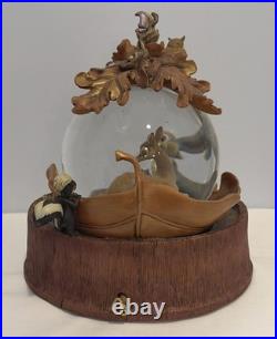2002 Disney Bambi 60th Anniversary Musical Snow Globe New in Packing RARE