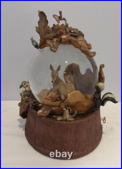 2002 Disney Bambi 60th Anniversary Musical Snow Globe New in Packing RARE