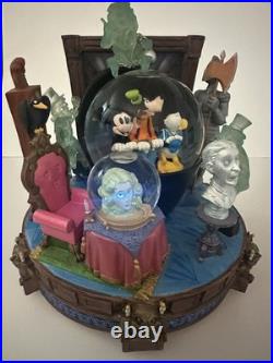 2004 Disney Haunted Mansion Fab 5 Musical Moving Snowglobe LIGHTS WORK Rare