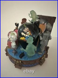 2004 Disney Haunted Mansion Fab 5 Musical Moving Snowglobe LIGHTS WORK Rare