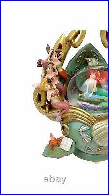 2004 Disney The Little Mermaid Daughters of Triton Musical Water Globe RARE