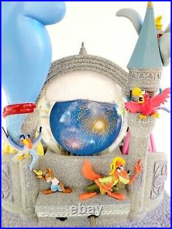 2004 Rare Disney WDW Wishes 29 Characters Storybook Snow Globe Light Up Musical