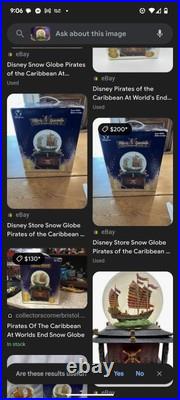 2007 Pirates Of The Caribbean Snow Globe New 2007 Pirates Of The Caribbean Snow Globe New