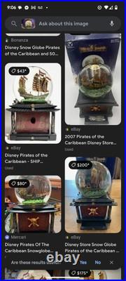 2007 Pirates Of The Caribbean Snow Globe New 2007 Pirates Of The Caribbean Snow Globe New
