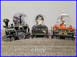 3 Nightmare Before Christmas Bradford Glitterglobe Train Collection Music