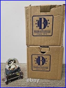3 Nightmare Before Christmas Bradford Glitterglobe Train Collection Music