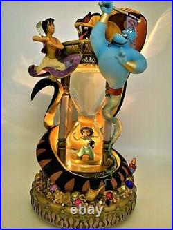 Aladdin Hourglass Arabian Nights Musical Snow globe With Lights