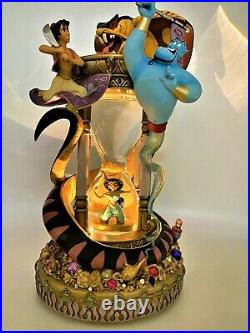 Aladdin Hourglass Arabian Nights Musical Snow globe With Lights