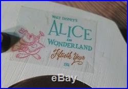 Alice In Wonderland 50th Anniversary Disney Store Snow Globe Musical MINT