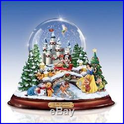 An Old Fashioned Disney Christmas Snow Dome / Water Globe Bradford Exchange