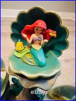 Ariel & Her Sisters SNOW GLOBE Daughters of Triton Little Mermaid Disney + Bonus