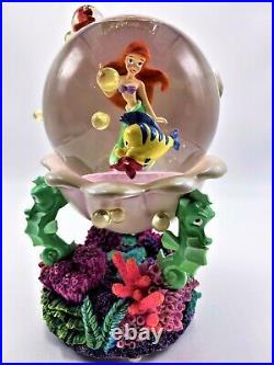 Ariel Little Mermaid Under The Sea Rare Musical Snow Globe