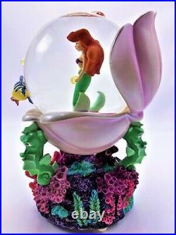 Ariel Little Mermaid Under The Sea Rare Musical Snow Globe