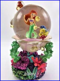 Ariel Little Mermaid Under The Sea Rare Musical Snow Globe