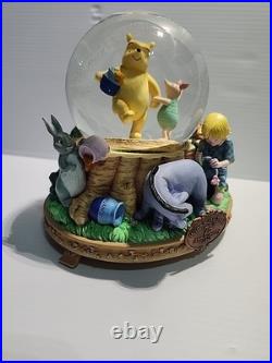 Authentic Disney 75th ANNIVERSARY Winnie the Pooh Musical SnowGlobe