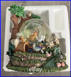 BAMBI Disney A Little April Shower Musical Motion Snow Globe