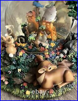 BAMBI Disney A Little April Shower Musical Motion Snow Globe