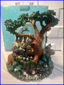 BAMBI Disney A Little April Shower Musical Snow Globe NWT WITH BOX WORKS